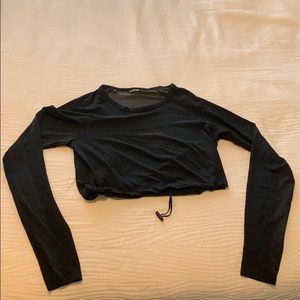 Black gymshark crop top